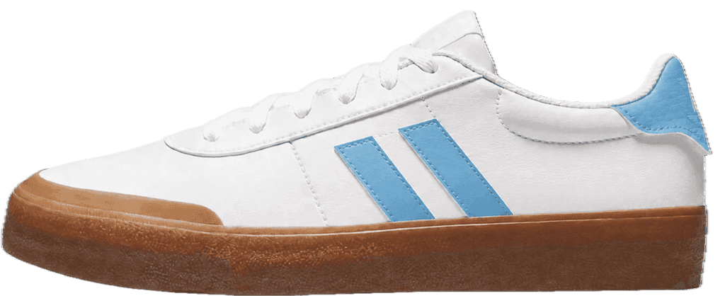 blue and white shoe